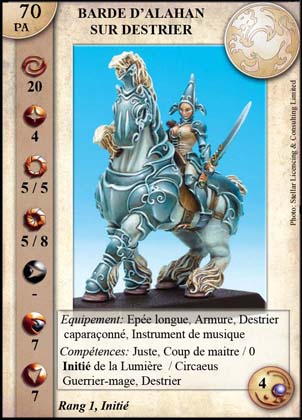 Barde d'Alahan sur Destrier